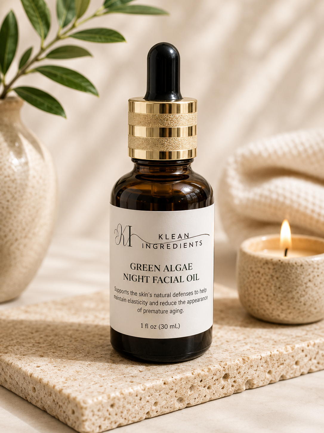 GREEN ALGAE NIGHT OIL